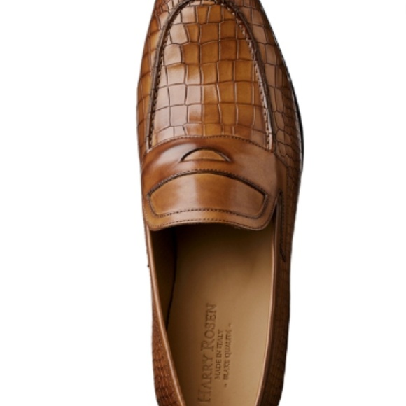Harry Rosen Alligator Men\'s Loafers Size 9 main image 5